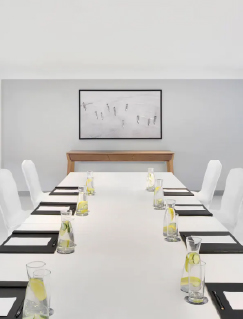 Image of white dining table